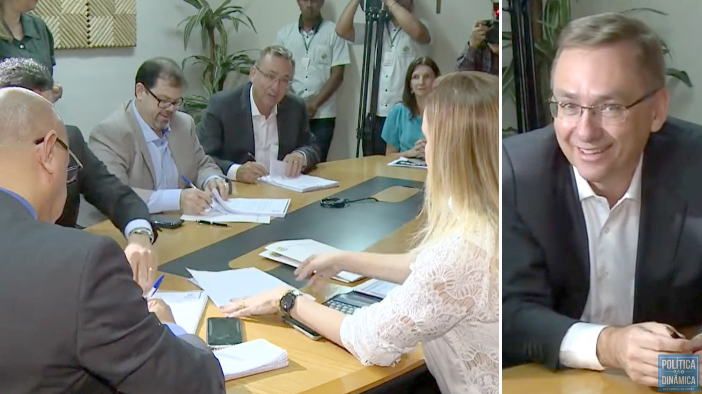 Segundo as investigações e delações, Hamilton Amadeo, ex-presidente da AEGEA (em destaque na foto) era o "arquiteto" do esquema de propinas e era dele a palavra final sobre os pagamentos a políticos (imagens: TV ALEPI)